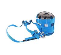 Zerodis Other Recreational Games Activities Webbing With Pu Leather Cushion Anti Bite Muzzle For Horse Great For Dieting Horses Grazing Muzzle Nylon (blue #29)