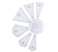 Zerodis Other Sewing Embroidery Supplies Acrylic Sewing Ruler Tool with Easy Grip and Alignment Lines for DIY Patchwork and Professional Tailoring Quilting Rulers Transparent