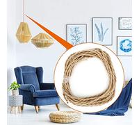 Zerodis Pendant Light Cord Kit Twisted Cloth Covered Wire Vintage Light Pendant Cord Vintage Hemp Rope Twisted Pair Electrical Wire Cable DIY Accessories for Chandelier (10m / 32.8ft)