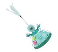 Zerodis Pet Ball Tower Toys with a 4 -layer Watch Platform Game, Multiple Layers for Greater Interest and Passion, Good for Cat Health (Mint Green)
