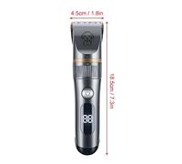 Zerodis Pet Hair Trimmer, Quiet Cat Clippers Grooming Kit with Comb 5 Speed Cat Shavers Dog Grooming Kit Rechargeable, LED Display, Design Ceramic Vane/Wing, USB Charging, Long
