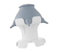 Zerodis Pet Milk Feeder with 4 Soft Silicone Nipples Raised Base Puppy Feeder Station for Multiple Puppies Kittens Feeding (Gray)