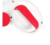 Zerodis Pet Pooper Picker 2 in 1 Multipurpose Cleaning Tool with Serrated Grip Elastic Handle and Garbage Bag Storage for Dogs Cats Pets (Red)