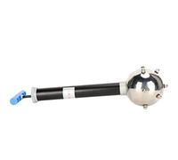 Zerodis Physics Experiment Ball,Handheld Hollow Metal Liquid Pressure Demo Teaching Aid with 10 Gas Nozzles Rubber Piston for Science Class Demonstration Prop