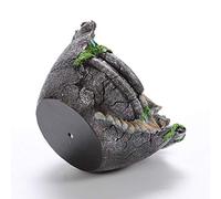 Zerodis Plants Pot Hanging Planter Pot, Creative Flower Basket Design, Three Fairy House Style, 17.5 X 17 X 16 Cm, for Home Office Balcony Garden Decor (Orange)