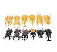 Zerodis Plastic Realistic Beetle,Realistic Insects Toys for Halloween Novelty Prank Decorations Party(B)