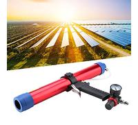 Zerodis Pneumatic Caulking Gun, KP-442 Aluminum Alloy Air Sealant Tool 300-600ml with 8 Heads, Labor Saving and Efficient for Building Decoration, Solar Energy, Electronics