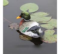 Zerodis Pond Floating Duck Statue,Floating Pond Decor Duck Sculpture for Garden Pond Pool Decor for Housewarming (Fishery)