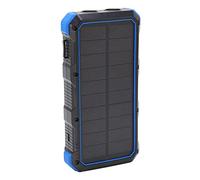 Zerodis Portable Solar Charger, 36800mAh Solar Power Bank Wireless Quick Charging Phone Charger Power Bank with LED Light for Outdoor Camping Phone Charging 5V 3A (Blue)
