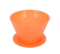 Zerodis Pour Over Coffee Dripper, Flat Bottom Coffee Pour Over Dripper with Food Grade PP Material for Stable Brewing, Compatible with Standard Paper Filters for Home Kitchen Office (Orange)