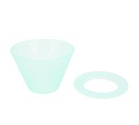 Zerodis Pour Over Coffee Dripper, Flat Bottom Coffee Pour Over Dripper with Food Grade PP Material for Stable Brewing, Compatible with Standard Paper Filters for Home Kitchen Office (Light Green)