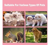 Zerodis Professional Pet Hair Clipper, Cordless Dog Grooming Clippers with LED Light, Two-Speed Adjustment, Low Noise, Easy Operation, Materials, Suitable for Home and (Pink)