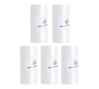 Zerodis PVC Transparent Thermal Printing Paper for Photo Notes, Strong Adhesive -Adhesive Mini Printing Tag for Work Study, 2.24x0.98in, 5 Roles