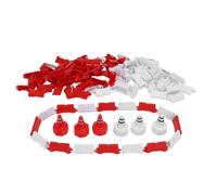 Zerodis RC Track Fence Set, 120 Panels and 30 Cones for RC Car | Modular Barriers Build Drift Courses Fast, Red and White Edges Turns, Easy to Store, for Hobby Racers