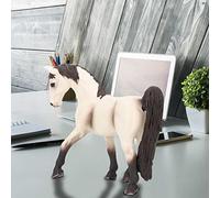 Zerodis Realistic Horse Figurine, 15 Cm Plastic Model Toy with Lifelike Details for Educational Play and Decoration, Perfect for Kids and Toddlers (quarter brown horse)