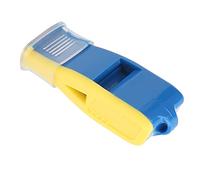 Zerodis Referee Timing Pedometer Equipment Sound Holes 4000Hz High Frequency Adjustable Nylon Lanyard Lightweight Portable ABS Resin with Durable Design for Referee Teachers Training (Blue Yellow)