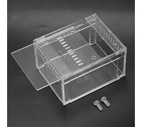 Zerodis Reptiles Terrarium, Acrylic Transparent Breeding Box with Upper Screw Anti Escape Design, for Snakes Turtles Pets