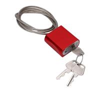 Zerodis Retractable Cable Lock, Adjustable Security Cable with 3.3ft Stainless Steel and PVC Coating, for Bikes Gates Valves Lockers Outdoor Gear