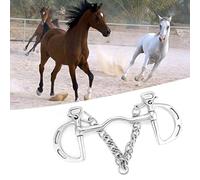 Zerodis Roller in Stainless Steel in the Mouth for Horses, a Chain Coffee, a Hard and Long Material for Horses of (Horse mouth 125 mm long)