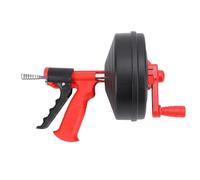 Zerodis Safety Quality Testing Equipment Drill Powered Flexible Clog Remover with 65 Manganese Steel Spring for Toilet Kitchen Bathtub 50 75mm Pipes Drain Snake Manual or (7.5m Spring)