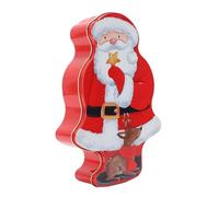 Zerodis Santa Candy Tin, Storage Container with Durable Iron Construction, Festive Holiday Decor and Perfect for Gift Giving for Christmas Treats and Decorations