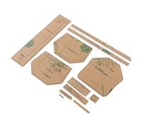 Zerodis Shoulder Bag Acrylic Template Pattern Messenger Bag Leather Template DIY Handicraft Tool with Precise Positioning Stitching Points for Leather Craft Sewing