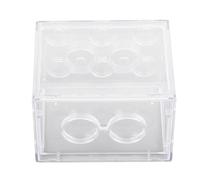 Zerodis Small Betta Fish Aquarium with Detachable Lid, Transparent Acrylic Mini Aquarium with Ventilation Holes for Home Desktop Fast Change Water for Beginner Fish Keepers (High Transparent)