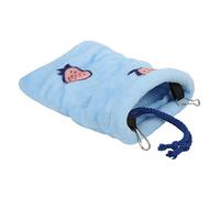 Zerodis Small Pet Carriers Bags Flannel Warm Hanging Bed For Small Pets Soft Hideout With Drawstring Ideal For Hamster Rat Sugar Gliders Hamster Sleeping Pouch (L)