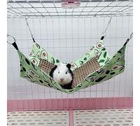 Zerodis Small Pet Toys Hanging Ferret Hammocks Summer Cooling Hamster Hammock for Rat Accessories Bed for Guinea Pig Squirrel Chinchilla Playing and Sleeping Rat Hammock Small Animal (Avocado)