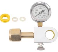 Zerodis Soda Refill Adapter for Refilling Adapter for Duo Co3 Adapter for Terra for Art Quick Filling Valve with CGA320 Copper Connector Pressure Gauge Valve Quick Connect