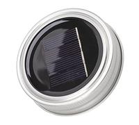 Zerodis Solar Lights Lid 20 LEDs 6.6Ft Solar Fairy String Lamps with Warm Lights Suitable for Outdoor Indoor Wedding Parties Bbqs Picnics Decor Mason Jar Mason Jar