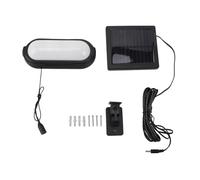 Zerodis Solar Pendant Light, Energy Saving Outdoor Solar Powered LED Shed Light, Waterproof ABS Material, Compact Size for Garage Patio Chicken Coop Barn, Portable and Easy to Install