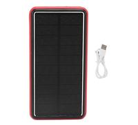 Zerodis Solar Power Bank, Massive Battery Capacity Portable Charger Solar Powered Backup Power Bank Suitable for Camping Hiking Road Trips Power Outages Dormitories (Red)