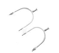 Zerodis Stainless Steel Horse Spurs, Round Head English Spur Adjustable Size with Safe Design, for Horsemanship Lovers and All Levels Riders