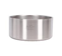 Zerodis Stainless Steel Pet Feeding Bowls with Deepened Interior and Non-Slip Silicone Base for Dogs and Cats Large Capacity Arched Design Prevents Whisker Fatigue Easy Clean Rust Proof (Medium 32oz