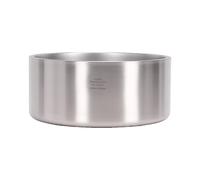 Zerodis Stainless Steel Pet Feeding Bowls with Deepened Interior and Non-Slip Silicone Base for Dogs and Cats Large Capacity Arched Design Prevents Whisker Fatigue Easy Clean Rust Proof (Large 100oz
