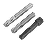 Zerodis Steel 3Pcs 1/4 Hex Shank Converter, Durable Socket Adaptor for SDS Hammer Drill, SDS Plus Bithalter