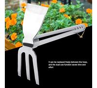 Zerodis Steel Hand Cultivator Rake with Comfortable Handle, 39cm Mini Garden Hoe for Soil Loosening