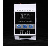 Zerodis Temperature Controller TMC 6000 Digital Thermostat with NO NC Output for Industrial Electronics, Compressor Delay Protection Adjustable From -49°F to 230°F DIN Rail Installation