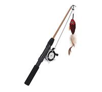 Zerodis to Fishing Bit Fishing for Retractable Cats to the Feather Feathers of Multifunctional Cat Toy for