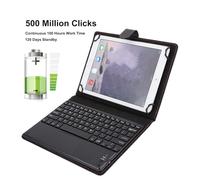 Zerodis Touchpad Keyboard Ultra Slim for 9-10.5in Tablet PC with Protective Case, 72-hour Working Laptop Keyboard for/iOS/, Black