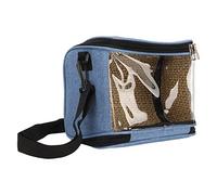 Zerodis Transparent Bird Backpack with a Two -way Zipper for Easy Cleaning That Suits Small Birds and Travelers and Travelers (Blue)