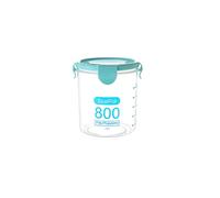 Zerodis Transparent Sealed Containers, Food Storage Box, 600/800/1000ml, Kitchen Cereal Beans Nuts, for Home Use, and, Clear Calibration (800ML)