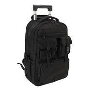 Zerodis Travel Backpack with Wheels, 30L 180 Opening Quiet Mobility Independent Trolley Bag Conversion Water Proof Vacuum Compression Backpack with Pump for Business Trip