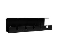 Zerodis Under Desk Cable Management Tray Large Capacity Cable Organizer with Dual Mounting Methods Ventilated Design for Home Office (Black)