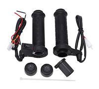 Zerodis Universal 22mm Motorcycle Heated Grips, Electric Handlebar Warm Hand Grips with 3-Level Temperature Adjustable Switch, Anti-Slip Sleeve for Winter Riding, Fits Most Bikes