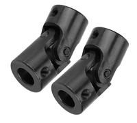 Zerodis Universal Joint Shaft Coupling Alloy Steel 12mm ID 24mm OD 51mm Length Multi Angle Transmission Steering Joint Coupler for Gear Motor Power Shaft Projects
