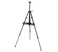 Zerodis Versatile Design Art Paint of Black Donkeys in Black Metal Bridge with Storage Drawer for Brushes and Pencils and Fans (Small Hand Crank)