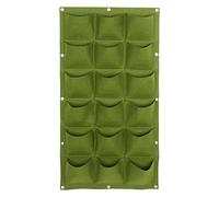 Zerodis Vertical Planter Pockets Planting Bag Felt Fabric Wall Mount Hanging Planter for Flowers Herbs Vegetables Indoor Outdoor Growing (18 Pockets)