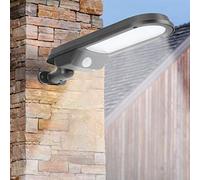 Zerodis Wall Lamps Human Body Induction 42Led White Light Ip65 Powered By Solar Panel for Garden Yard Courtyard Wall Decoration Light with